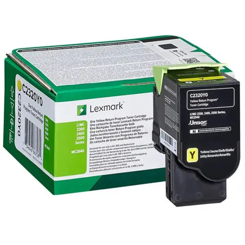 Lexmark C2320Y0 - Toner żółty do Lexmark MC2325adw, MC2425adw, MC2535adwe, MC2640adwe, C2325dw, C2425dw, C2535dw